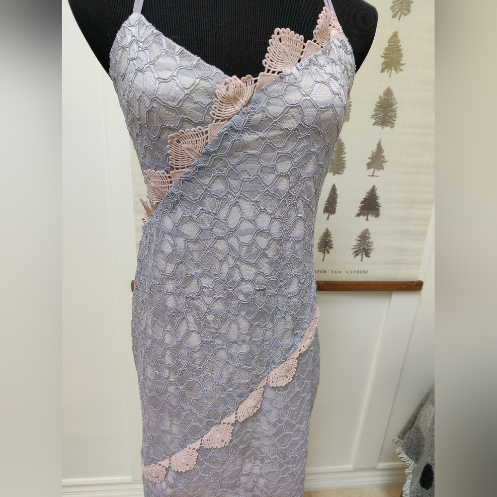 Topshop Lace Cut Out Dress - size 8 - Picture 2 of 10